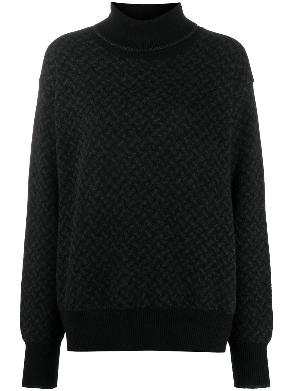 Drumohr Gemusterter Pullover - Schwarz von Drumohr