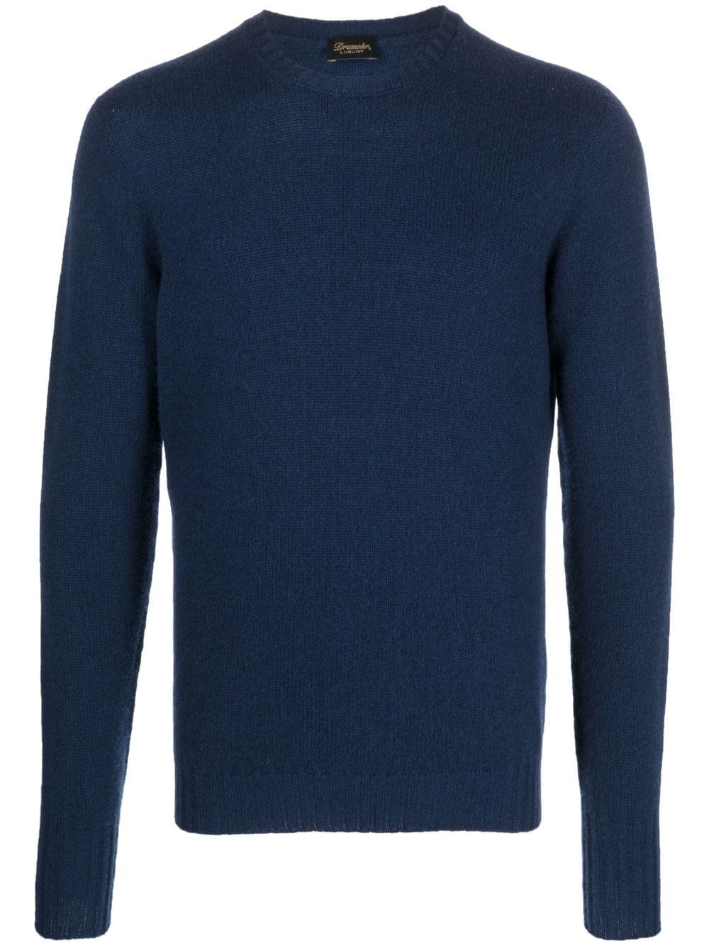 Drumohr Kaschmirpullover mit Rundhalsausschnitt - Blau von Drumohr