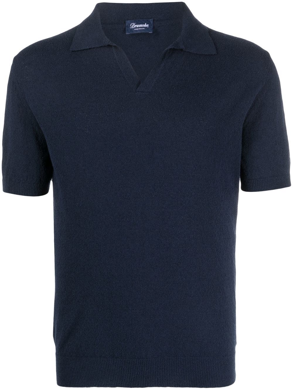 Drumohr Poloshirt aus Jersey - Blau von Drumohr