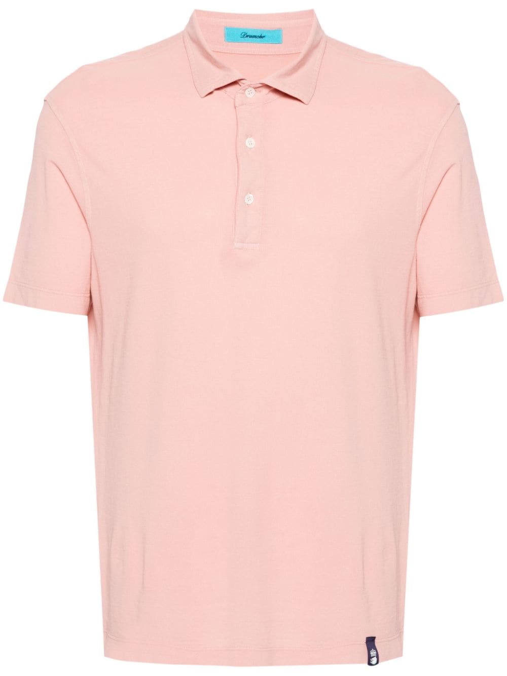 Drumohr Poloshirt mit Spreizkragen - Rosa von Drumohr