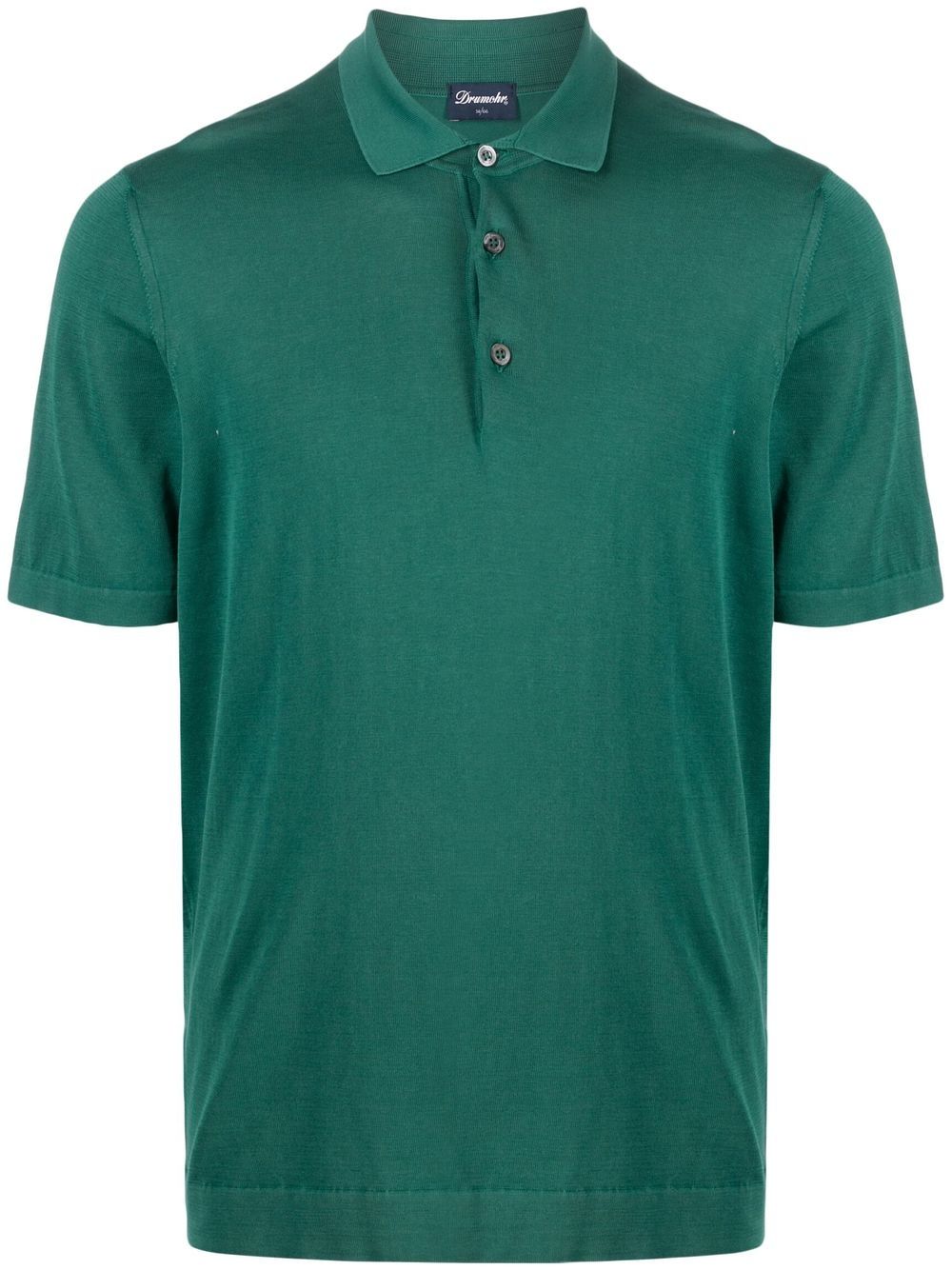 Drumohr Poloshirt mit Knopfleiste - Grün von Drumohr