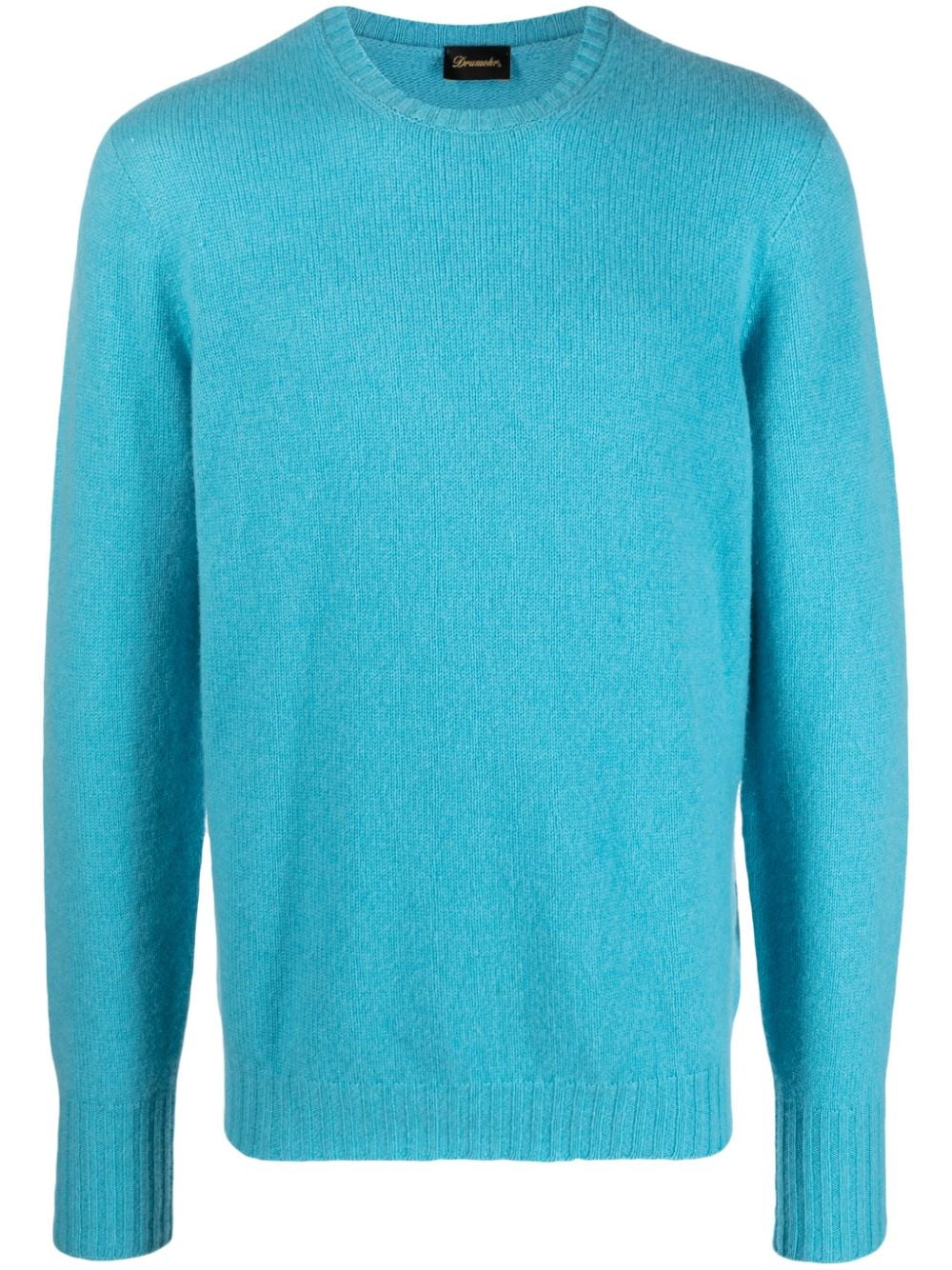 Drumohr Kaschmirpullover mit rundem Ausschnitt - Blau von Drumohr