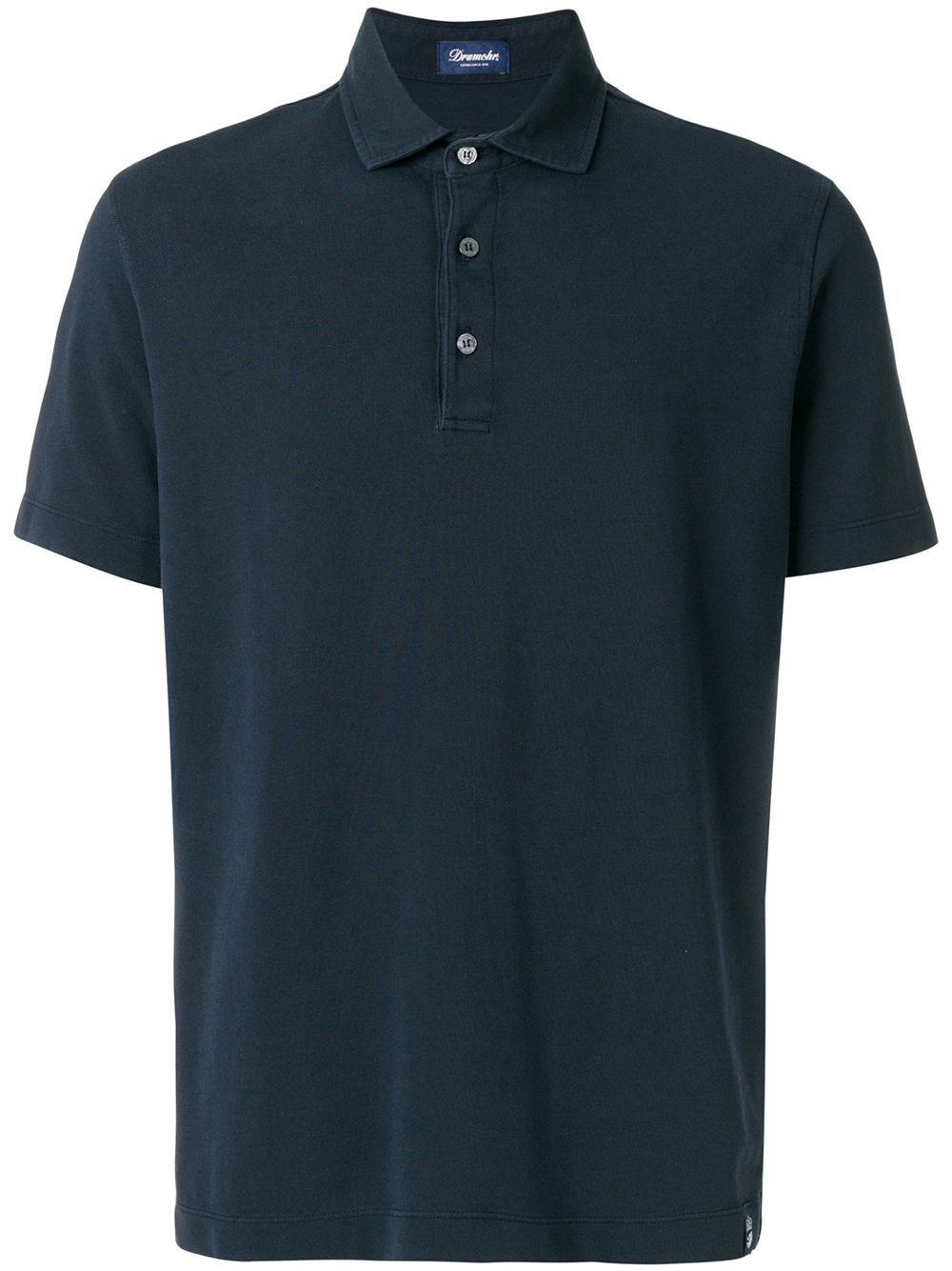 Drumohr straight hem polo shirt - Blau von Drumohr