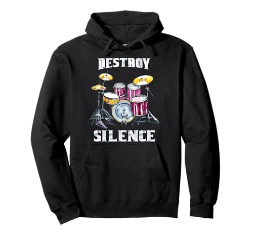 Man T-Shirts Drums Destroy Silence Pullover Hoodie Man T-Shirts Drums Destroy Silence Pullover Hoodie von Drums Tshirt - Absolute Awesome Vibes