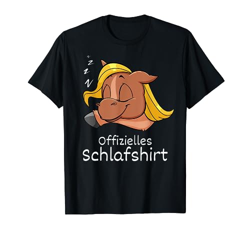 Offizielles Schlafshirt Pferde Mädchen Schlafanzug Nachthemd T-Shirt von Drunken Royals