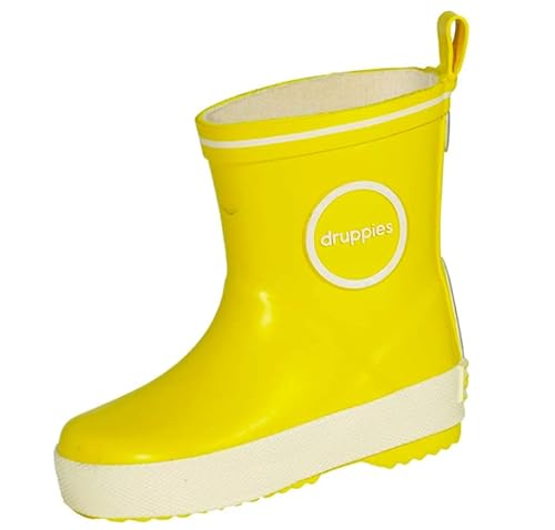 Druppies Unisex-Kinder Regenstiefel Gummistiefel, Gelb (Bright Yellow 011) von Druppies