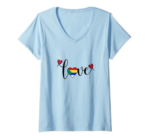 Damen Drusen Flagge, Al Muwahhidun, Druzen Stern Symbol flag Druze T-Shirt mit V-Ausschnitt Damen Drusen Flagge, Al Muwahhidun, Druzen Stern Symbol flag Druze T-Shirt mit V-Ausschnitt von Druze flag, Al Muwahhidun,The People of Monotheism