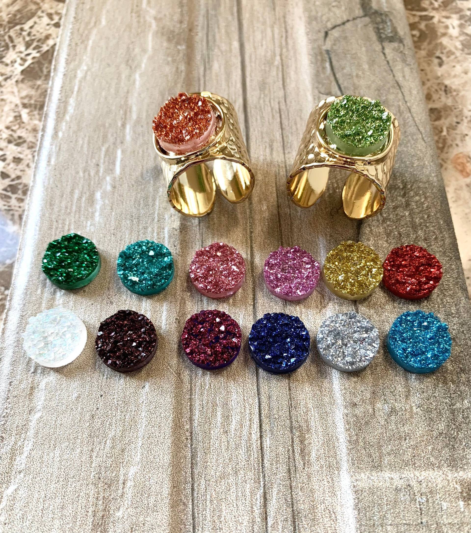 Regenbogen Farben Ring Wählen Farbe & Größe von DruzyRocksBoutique