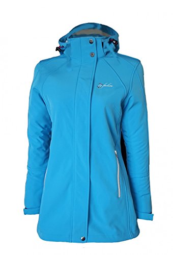 Dry Fashion Damen Softshellmantel Sylt Regenmantel, Farbe:himmelblau, Größe:42 von Dry Fashion