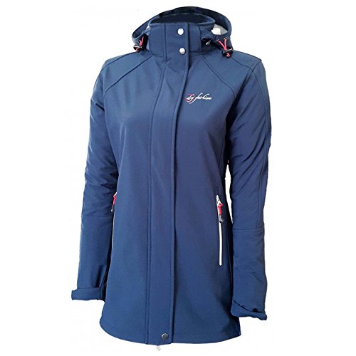 Dry Fashion Damen Softshellmantel Sylt Regenmantel, Farbe:navyblau, Größe:40 von Dry Fashion