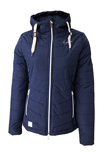 Dry Fashion Damen Steppjacke Maasholm - Damen Jacke Frauen Outdoorjacke mit Kapuze Atmungsaktiv Windabweisend Wasserabweisend in Cremeweiß Größe 40 von Dry Fashion