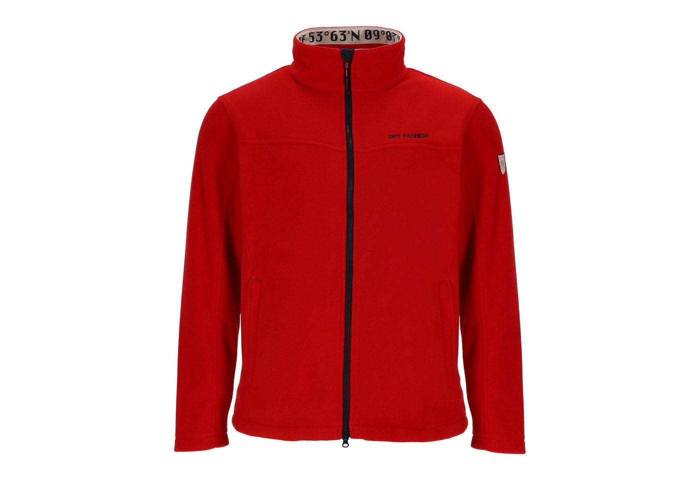 Dry Fashion Fleecejacke Herren Jacke Aurich mit Stehkragen - Wärmend mit sportiver Passform von Dry Fashion