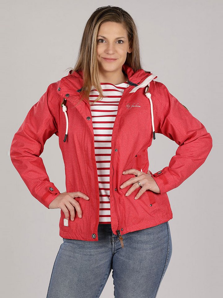 Dry Fashion Funktionsjacke Damen Jacke Greetsiel mit abnehmbarer Kapuze - wasserdicht winddicht von Dry Fashion