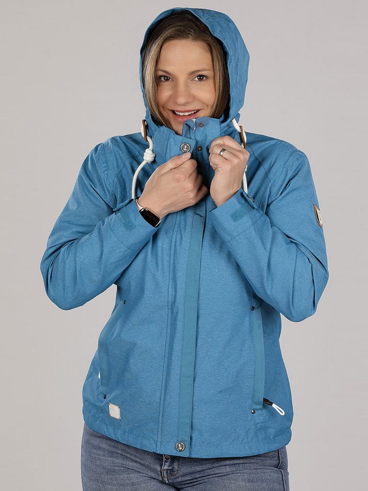 Dry Fashion Funktionsjacke Damen Jacke Greetsiel mit abnehmbarer Kapuze - wasserdicht winddicht von Dry Fashion