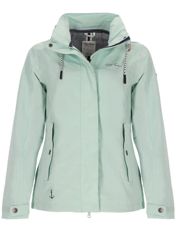 Dry Fashion Funktionsjacke Damen Outdoor-Jacke Norderney Wasserdicht mit gestreiftem Innenfutter von Dry Fashion