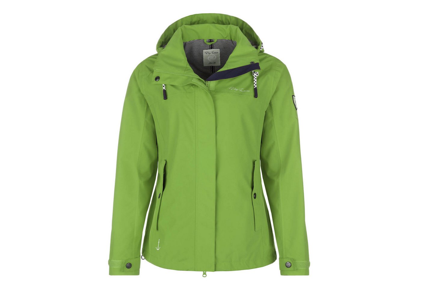 Dry Fashion Funktionsjacke Damen Outdoor-Jacke Norderney Wasserdicht mit gestreiftem Innenfutter von Dry Fashion