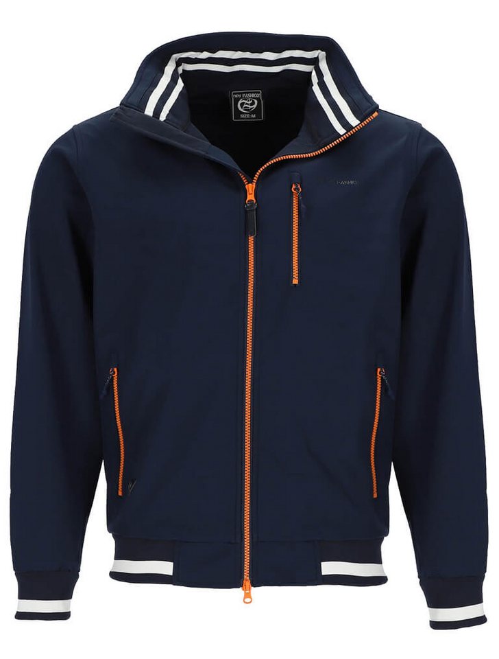 Dry Fashion Funktionsjacke Herren Funktions-Blouson Hamburg mit Innenfutter und abnehmbare Kapuze von Dry Fashion