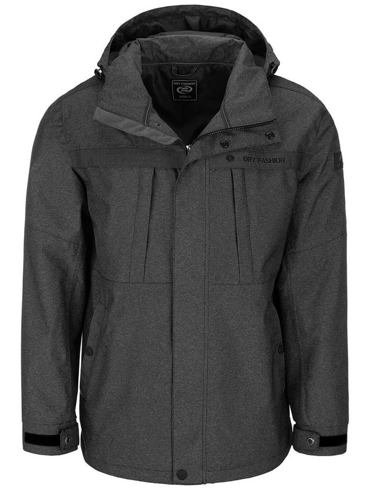 Dry Fashion Funktionsjacke Herren Jacke Emden Meliert - Outdoor-Jacke Wasserdicht mit Innenfutter von Dry Fashion
