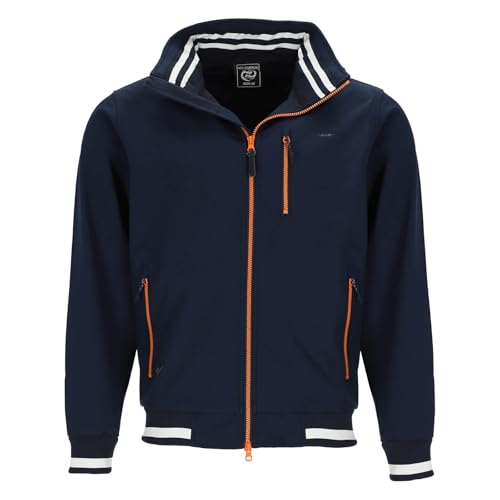 Dry Fashion Herren Funktions-Blouson Hamburg mit Innenfutter - Funktionsjacke mit abnehmbarer Kapuze in Navy Größe XL von Dry Fashion