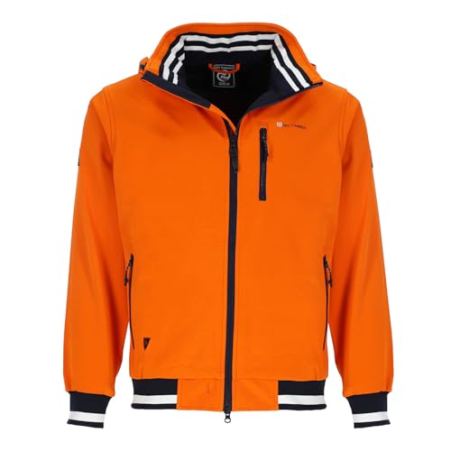 Dry Fashion Herren Funktions-Blouson Hamburg mit Innenfutter - Funktionsjacke mit abnehmbarer Kapuze in Orange Größe XXL Dry Fashion Herren Funktions-Blouson Hamburg mit Innenfutter - Funktionsjacke mit abnehmbarer Kapuze in Orange Größe XXL von Dry Fashion