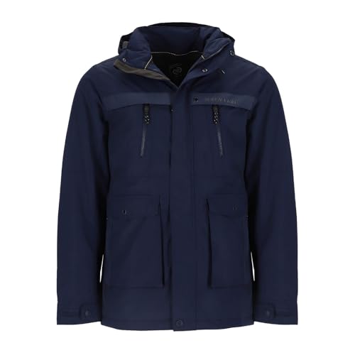Dry Fashion Herren Funktionsparka Aalborg gefüttert - Funktionsjacke Winterjacke wind- und wasserdicht in Navy Größe 3XL von Dry Fashion
