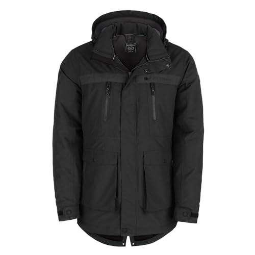 Dry Fashion Herren Funktionsparka Aalborg gefüttert - Funktionsjacke Winterjacke wind- und wasserdicht in Schwarz Größe XXL von Dry Fashion