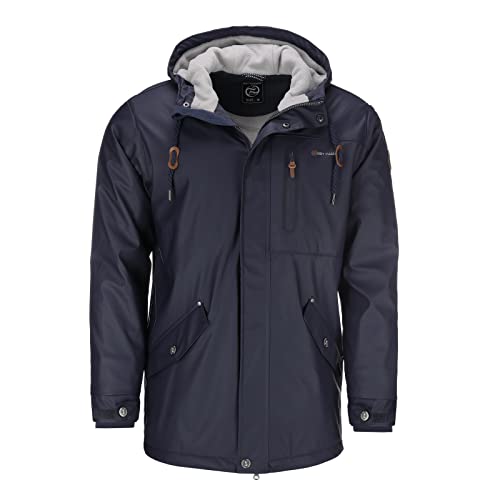 Dry Fashion Herren Regenjacke Bergen - Herrenjacke Regenmantel Männer Jacke Gefüttert Winddicht Wasserdicht in Navy Größe XL Dry Fashion Herren Regenjacke Bergen - Herrenjacke Regenmantel Männer Jacke Gefüttert Winddicht Wasserdicht in Navy Größe XL von Dry Fashion