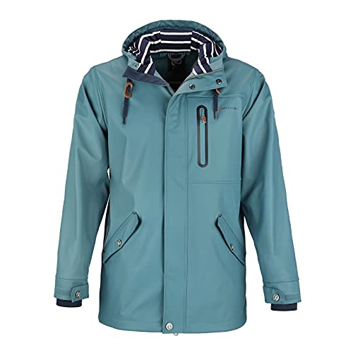 Dry Fashion Herren PU-Parka Lübeck - Regenjacke Herren Wasserdicht Winddicht Reißverschluss Outdoor Jacke Männer in Petrol Größe XXL Dry Fashion Herren PU-Parka Lübeck - Regenjacke Herren Wasserdicht Winddicht Reißverschluss Outdoor Jacke Männer in Petrol Größe XXL von Dry Fashion