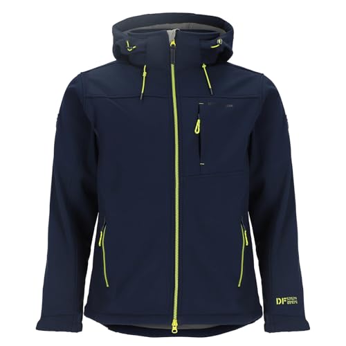 Dry Fashion Herren Softshelljacke Amrum mit Fleece-Innenfutter - Atmungsaktive Jacke mit abnehmbarer Kapuze in Navy Größe L Dry Fashion Herren Softshelljacke Amrum mit Fleece-Innenfutter - Atmungsaktive Jacke mit abnehmbarer Kapuze in Navy Größe L von Dry Fashion