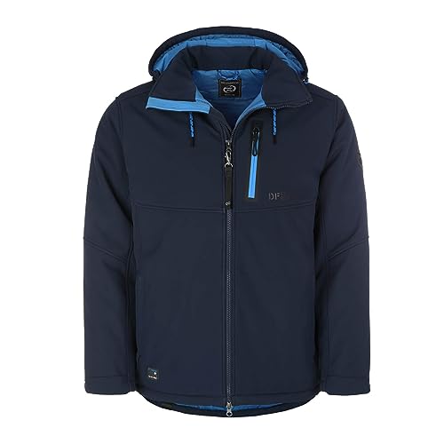 Dry Fashion Herren Softshelljacke Gotland mit Fleece-Innenfutter - Jacke Softshell mit abnehmbarer Kapuze in Navy Größe 6XL Dry Fashion Herren Softshelljacke Gotland mit Fleece-Innenfutter - Jacke Softshell mit abnehmbarer Kapuze in Navy Größe 6XL von Dry Fashion