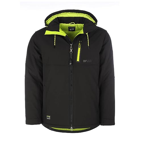 Dry Fashion Herren Softshelljacke Gotland mit Fleece-Innenfutter - Jacke Softshell mit abnehmbarer Kapuze in Schwarz Größe 5XL Dry Fashion Herren Softshelljacke Gotland mit Fleece-Innenfutter - Jacke Softshell mit abnehmbarer Kapuze in Schwarz Größe 5XL von Dry Fashion