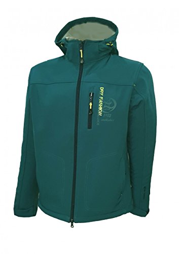 Dry Fashion Herren Softshelljacke Langeoog, Farbe:petrol, Größe:S von Dry Fashion