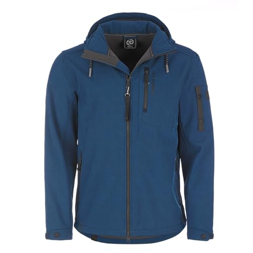 Dry Fashion Herren Softshelljacke Wangerooge mit Fleece-Innenfutter - Melierte Jacke mit abnehmbarer Kapuze in Navy Melange in Größe M Dry Fashion Herren Softshelljacke Wangerooge mit Fleece-Innenfutter - Melierte Jacke mit abnehmbarer Kapuze in Navy Melange in Größe M von Dry Fashion