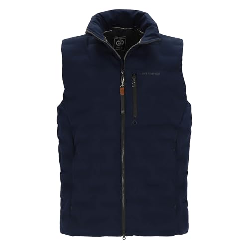 Dry Fashion Herren Steppweste Nordstrand mit Stehkragen - Gesteppte Weste in sportiver Passform in Navy Größe 4XL von Dry Fashion