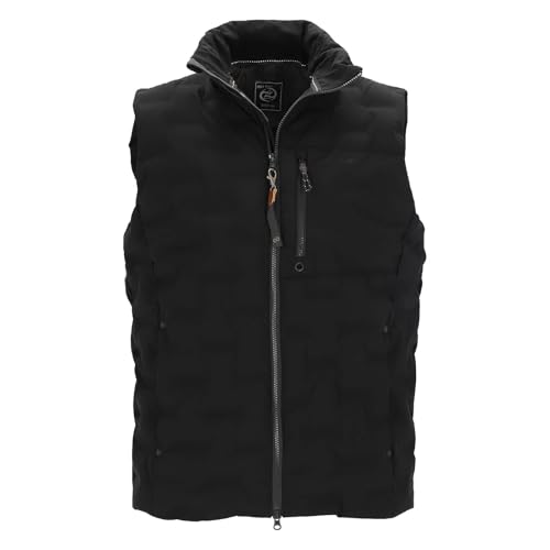 Dry Fashion Herren Steppweste Nordstrand mit Stehkragen - Gesteppte Weste in sportiver Passform in Schwarz Größe XXL von Dry Fashion