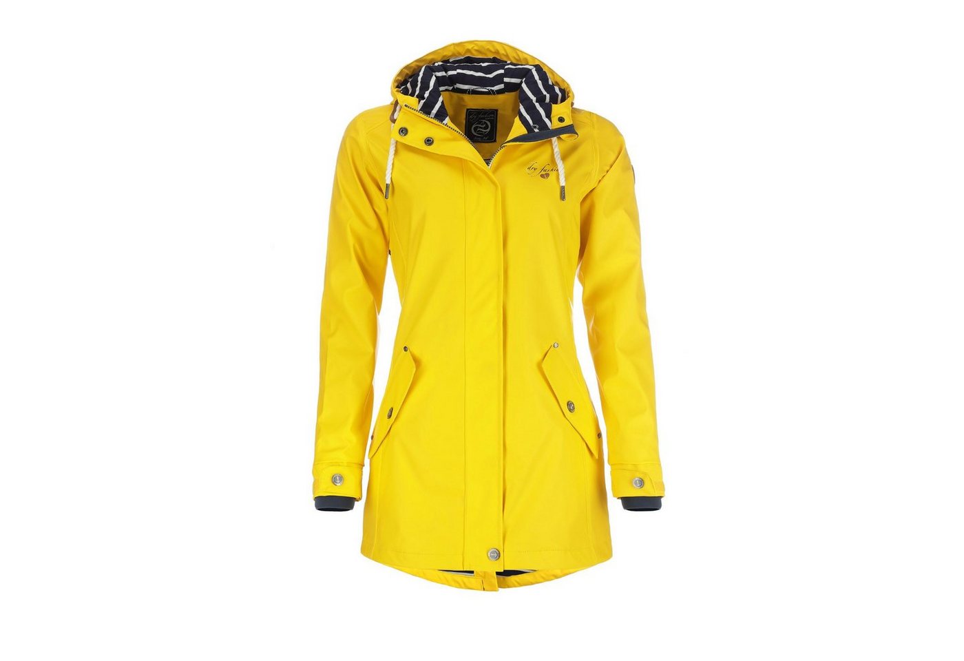 Dry Fashion Regenjacke Damen Regenmantel Kiel mit verstellbarer Kapuze - wind- & wasserdicht von Dry Fashion