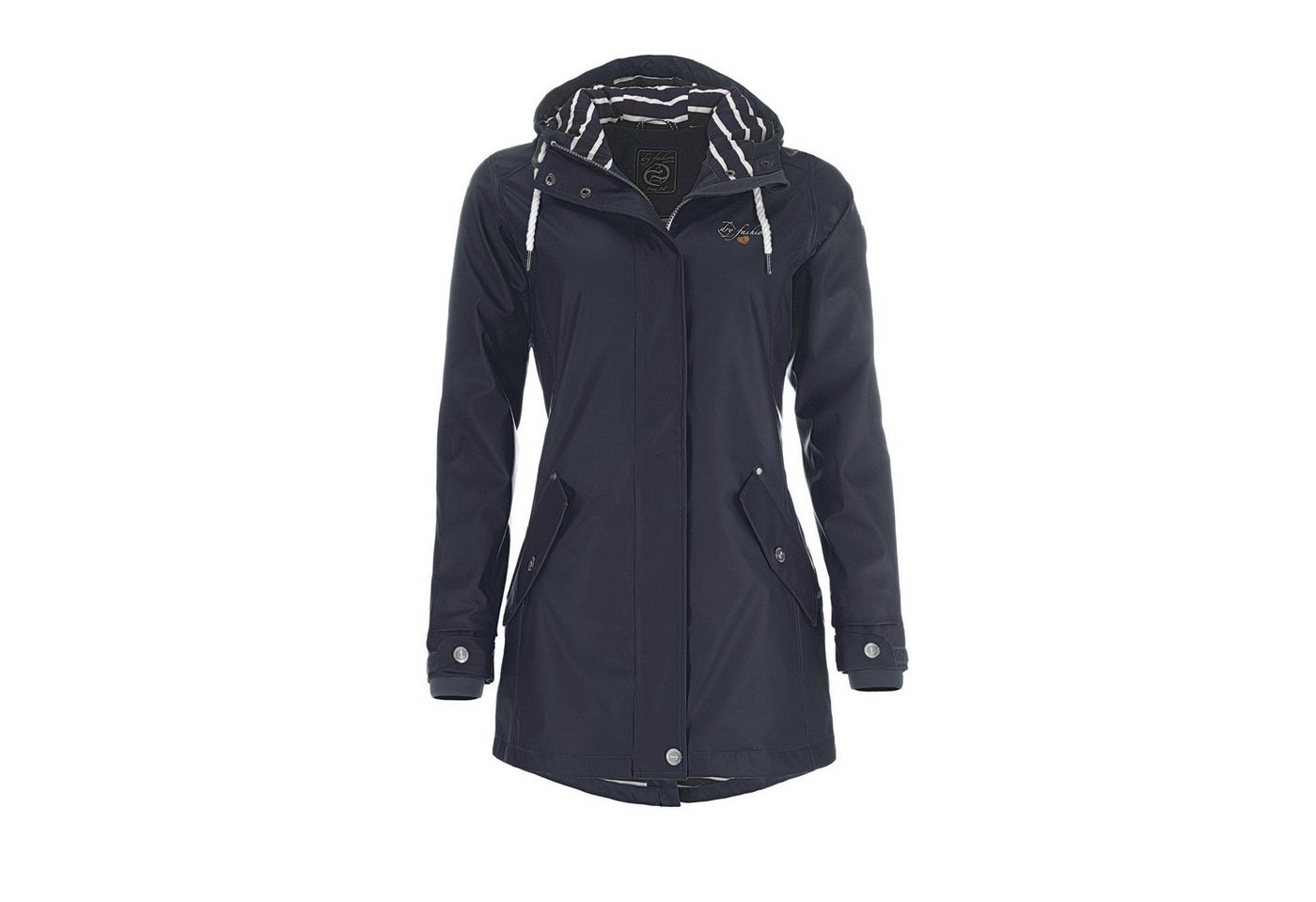 Dry Fashion Regenjacke Damen Regenmantel Kiel mit verstellbarer Kapuze - wind- & wasserdicht von Dry Fashion