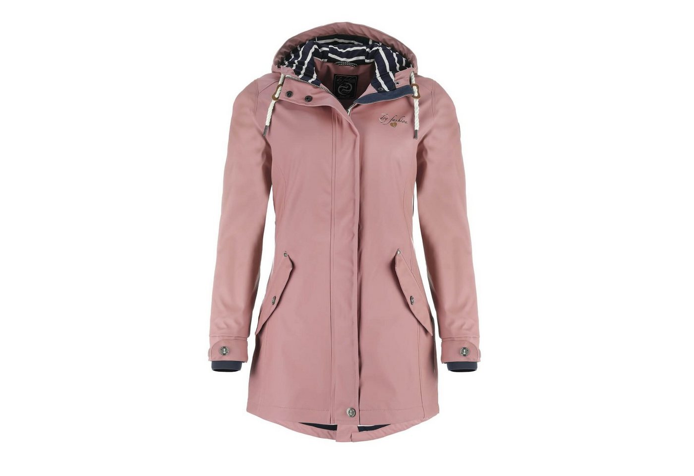 Dry Fashion Regenjacke Damen Regenmantel Kiel mit verstellbarer Kapuze - wind- & wasserdicht von Dry Fashion