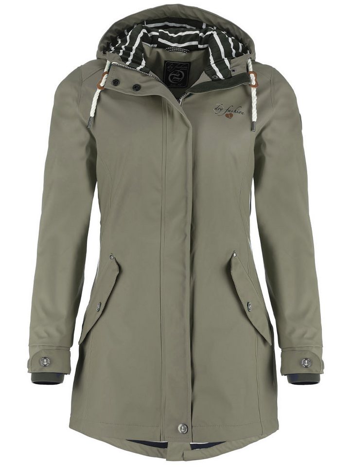 Dry Fashion Regenjacke Damen Regenmantel Kiel mit verstellbarer Kapuze - wind- & wasserdicht von Dry Fashion