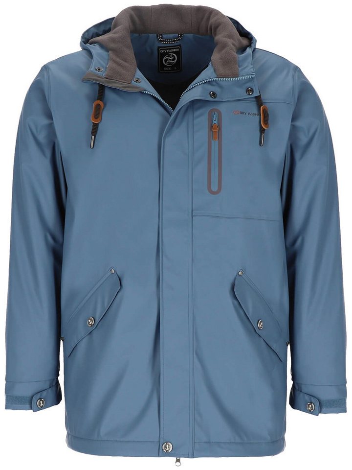 Dry Fashion Regenjacke Herren Jacke Regenmantel Bergen mit Innenfutter - wind- & wasserdicht von Dry Fashion