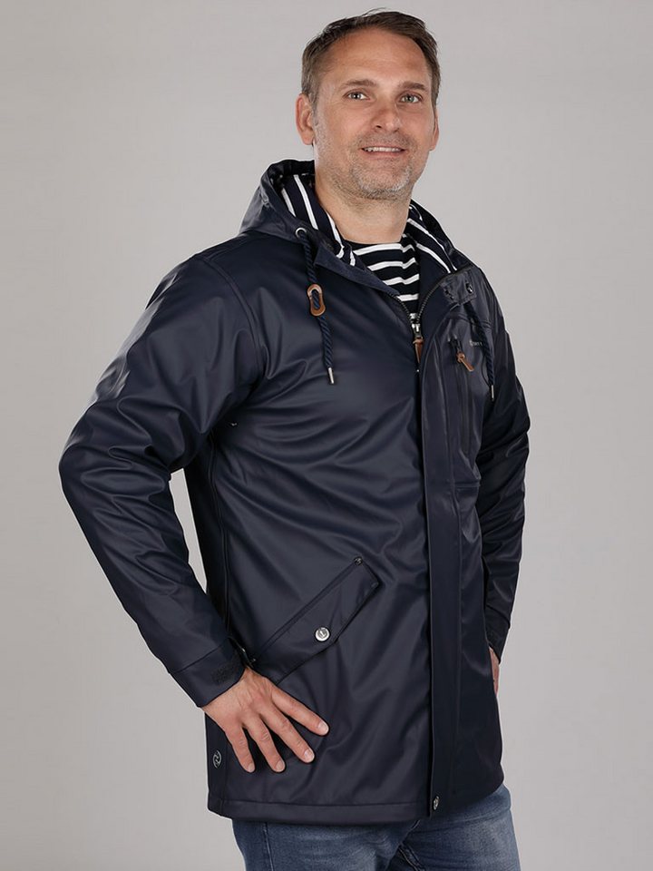 Dry Fashion Regenjacke Herren Parka Lübeck mit verstellbarer Kapuze - wasserdicht & winddicht von Dry Fashion