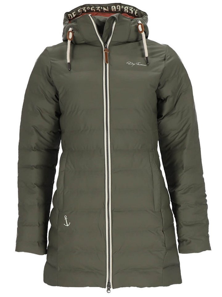 Dry Fashion Regenmantel Damen PU-Mantel Danzig gesteppt - Outdoor-Jacke wind- und wasserdicht von Dry Fashion