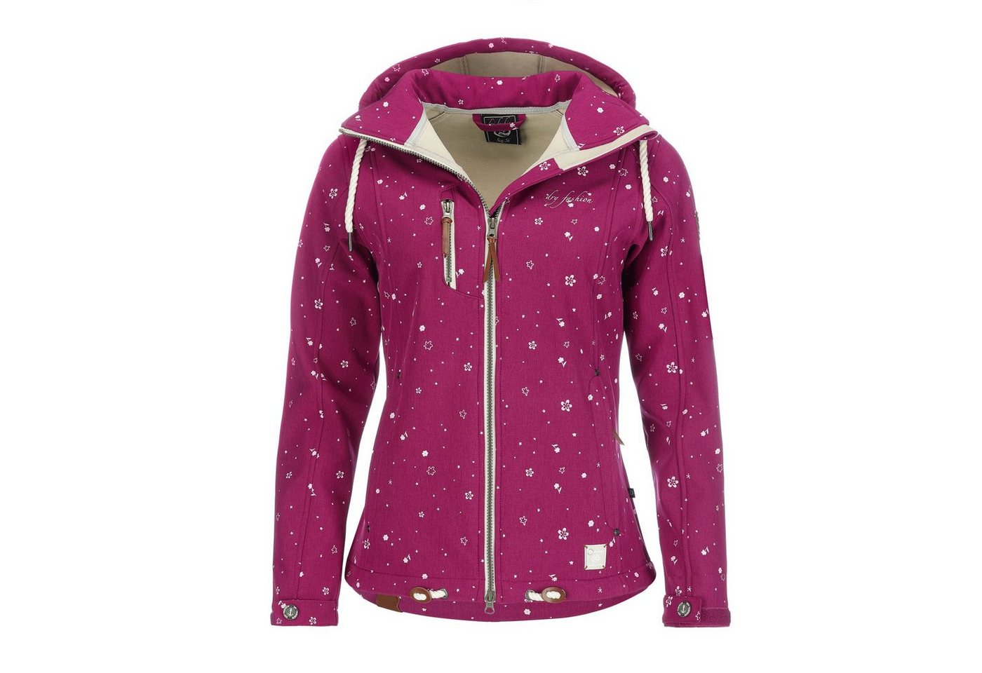 Dry Fashion Softshelljacke Damen Outdoor Jacke Niebüll mit verstellbarer und abnehmbarer Kapuze von Dry Fashion