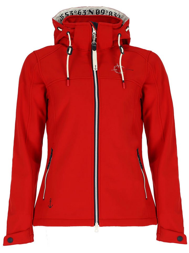 Dry Fashion Softshelljacke Damen Outdoor-Jacke Zingst mit Fleece-Innenfutter & abnehmbarer Kapuze von Dry Fashion
