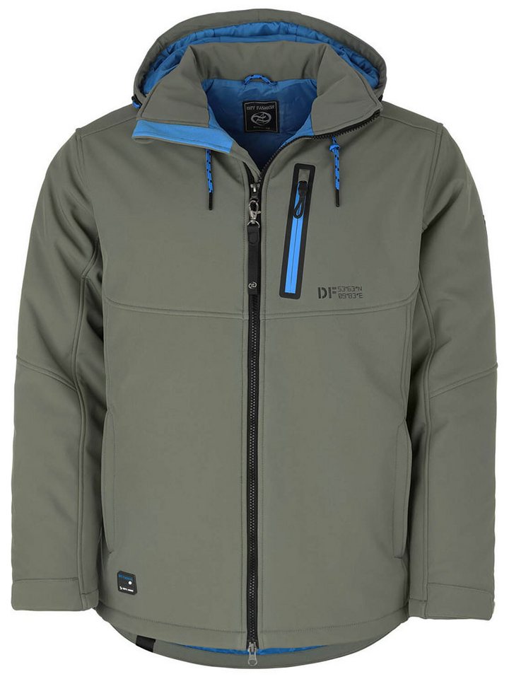 Dry Fashion Softshelljacke Herren Outdoor-Jacke Gotland mit Fleece-Innenfutter und Funktionen von Dry Fashion