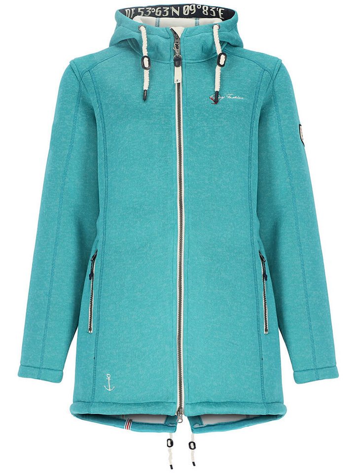 Dry Fashion Wollmantel Damen Wollfleece-Mantel Amsterdam - Fleecemantel taillierter Schnitt von Dry Fashion