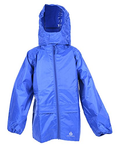 Dry Kids Packaway wasserdichte Jacke - Blau - 7/8 Jahre von Dry Kids