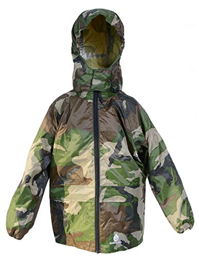 Dry Kids Packaway wasserdichte Jacke - Camo grün - 2 Jahre von Dry Kids