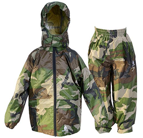 Dry Kids Wasserdichte Anzug - Camo grün - 3/4 Jahre von Dry Kids