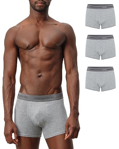 Drykorn Boxershorts Herren Corbin_3 Baumwolle 3er-Pack Größe L | Bequeme Passform | Weich und Strapazierfähig | Unterhosen Männer mit Gummibund | Grau von Drykorn